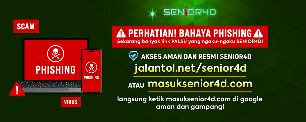 Perhatian bahaya phising, gunakan akses aman dari senior4d.